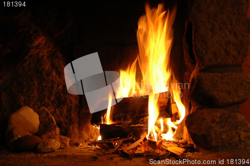 Image of Log fire