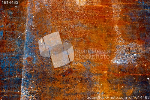 Image of Colorful grunge background of rusty iron