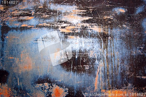Image of Colorful grunge background of rusty iron