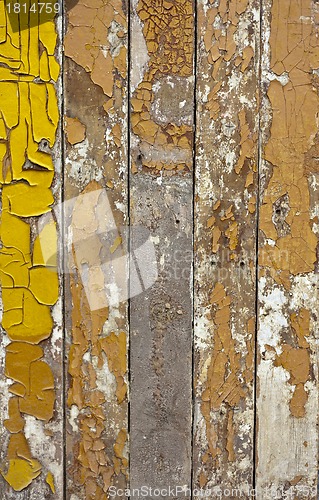Image of old, grunge wood panels used as background