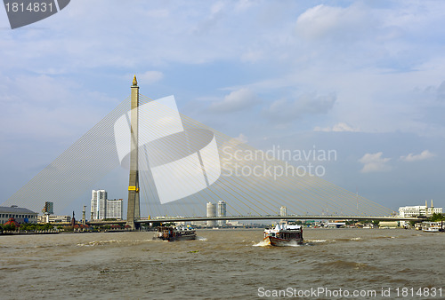Image of Bridge, Rama 8, in Thailand