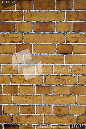 Image of weathered stained red brick wall background