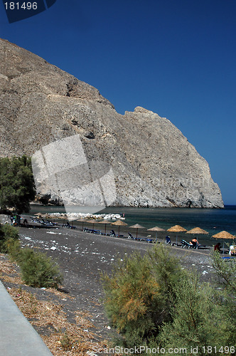 Image of santorini beach