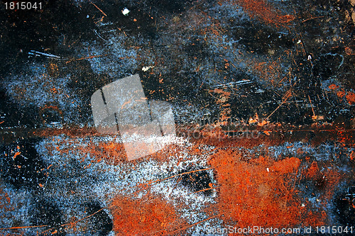 Image of Colorful grunge background of rusty iron