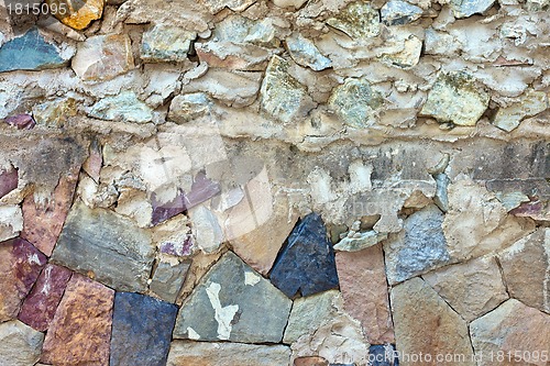 Image of Pattern of old stone Wall Surfaced