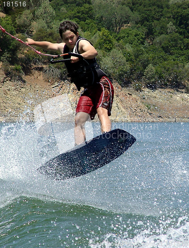 Image of Boy Wakeboarding