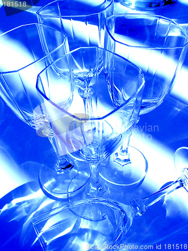 Image of Abstract wine glasses