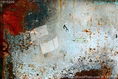 Image of Colorful grunge background of rusty iron
