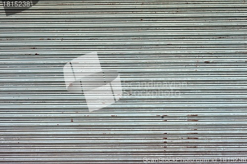 Image of Illuminated grunge metallic roll up door