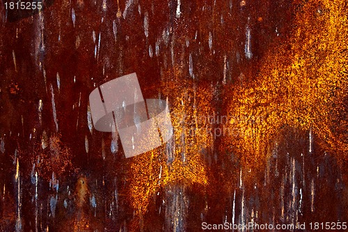 Image of Colorful grunge background of rusty iron