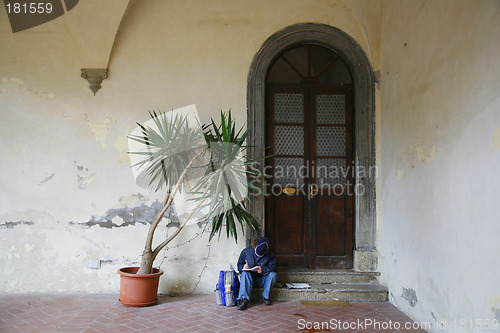 Image of Homework at the steps