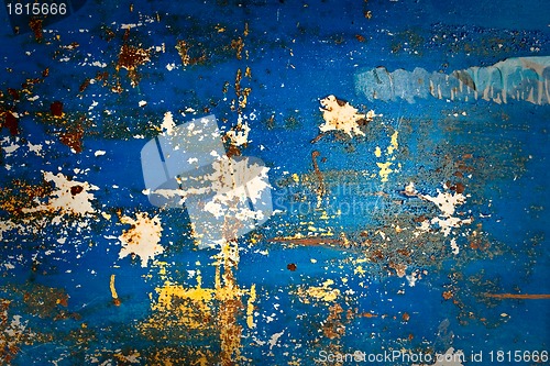 Image of Colorful grunge background of rusty iron