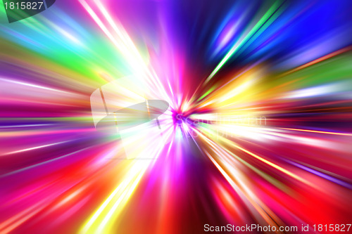 Image of colorful  radial radiant effect