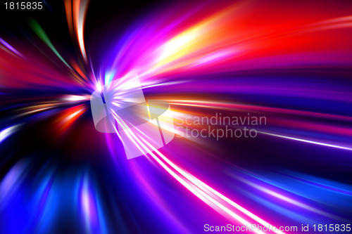 Image of colorful  radial radiant effect