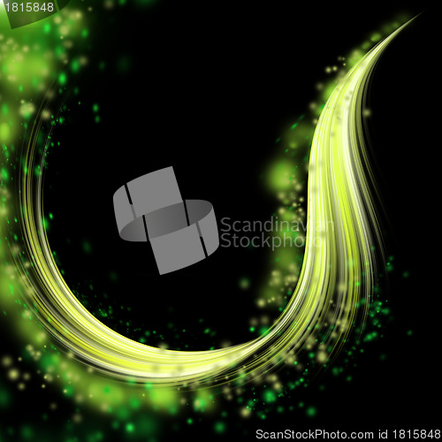 Image of abstract green template