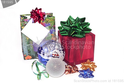 Image of Christmas gifts and ornaments