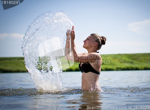 Image of girl in a swimsuit
