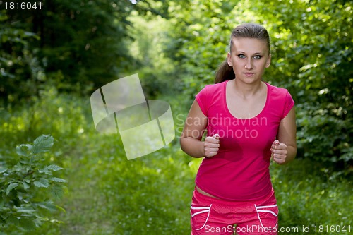 Image of girl in the woods