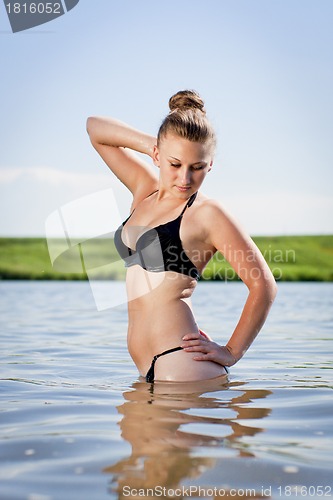 Image of girl in a swimsuit