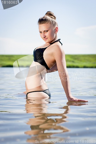 Image of girl in a swimsuit