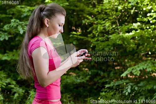 Image of Girl with phone