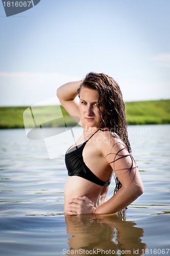 Image of girl in a swimsuit