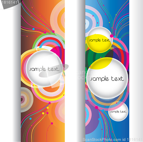 Image of abstract modern banner. set vector design