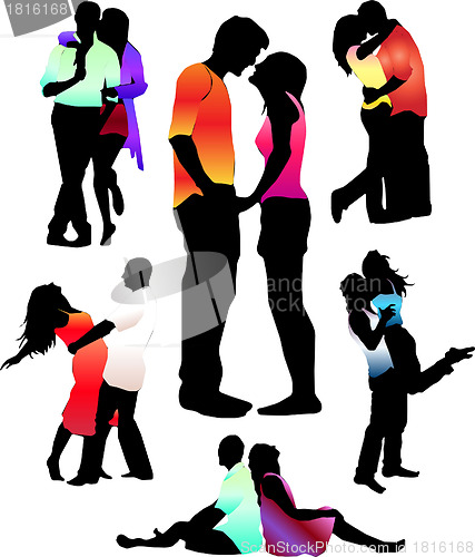 Image of Vector Illustration. Boys and girls