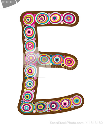 Image of Beautiful letter "E".