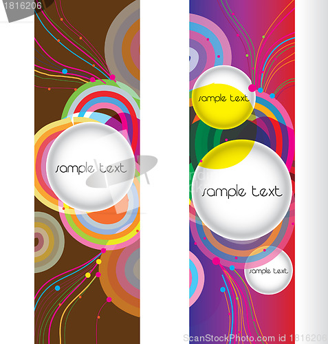 Image of abstract modern banner. set vector design