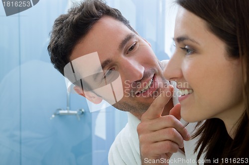 Image of Couple in Bathroom 