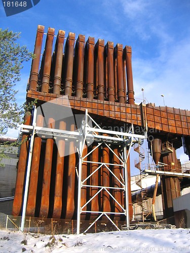 Image of Rusty industrial building