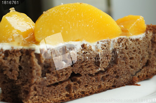 Image of biscuit with a peach