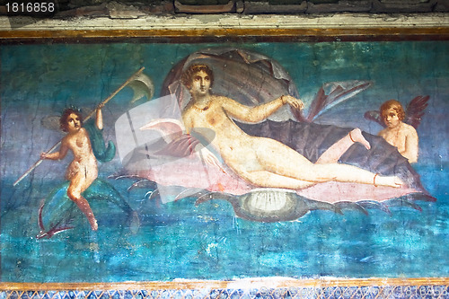 Image of Venus fresco in Pompeii