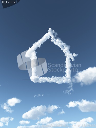 Image of cloudy house