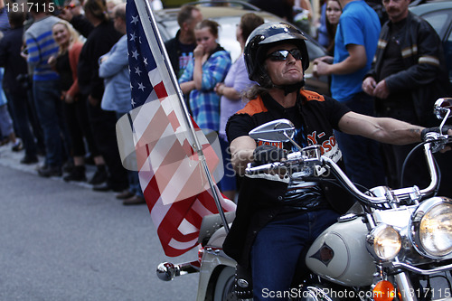 Image of US biker