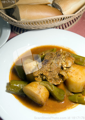 Image of  stewed lamb with vegetables Tunis Tunisia
