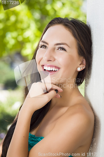 Image of Attractive Mixed Race Girl Portrait