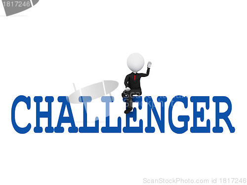 Image of Sitting Over a Challenge to Achieve Success