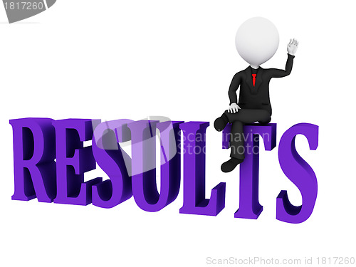 Image of Results Concept. Results word on white background 