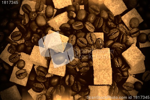 Image of Coffee beans sepia