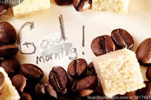 Image of Coffee beans, thank you