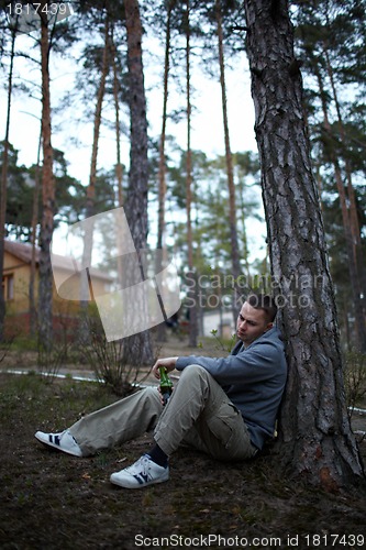 Image of Drinking beer