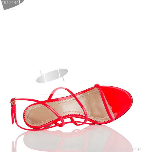 Image of Red high heel shoe