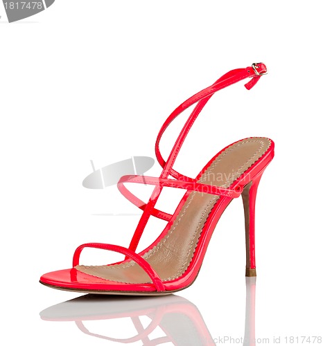 Image of Red high heel shoe