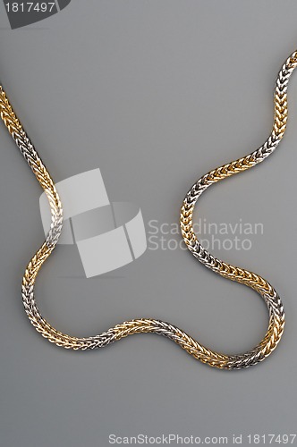 Image of Woman golden chain