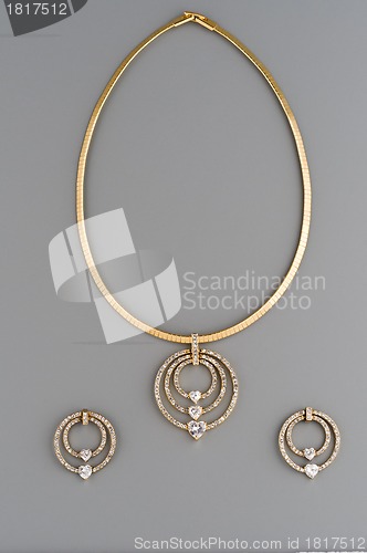 Image of Golden accessory set