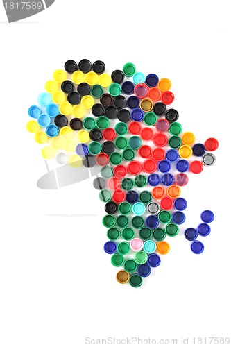 Image of africa from the color caps