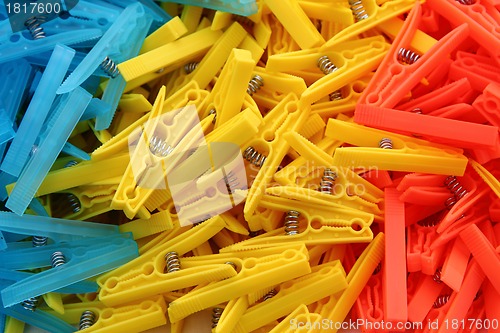 Image of clothes pegs background