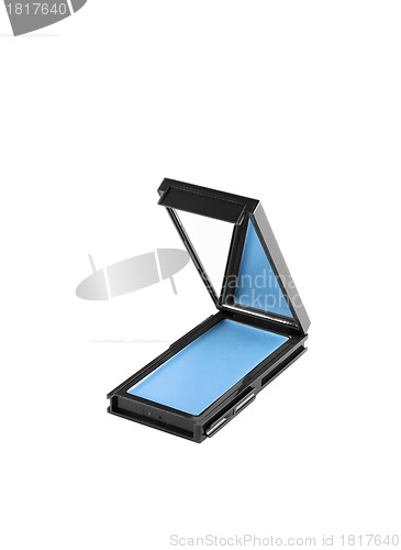 Image of Blue make up shadows isolated
